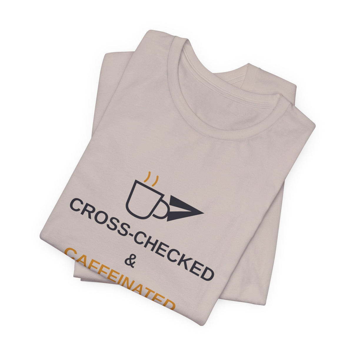 Cross-Checked and Caffeinated Tee — Aviation-Inspired Coffee Shirt