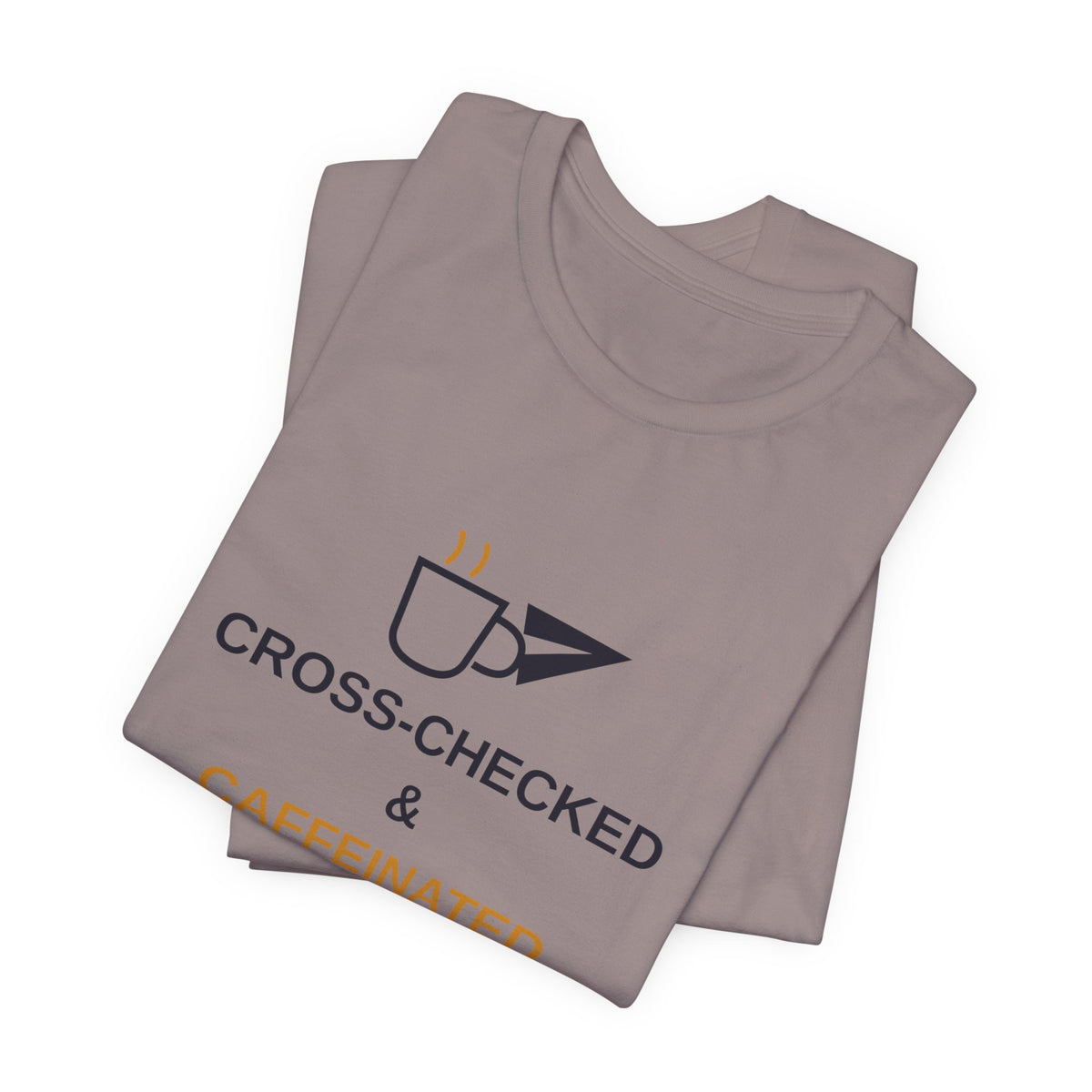 Cross-Checked and Caffeinated Tee — Aviation-Inspired Coffee Shirt