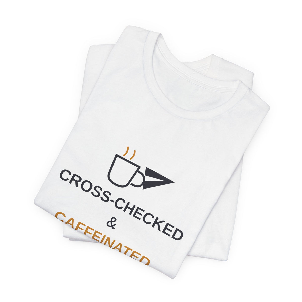 Cross-Checked and Caffeinated Tee — Aviation-Inspired Coffee Shirt