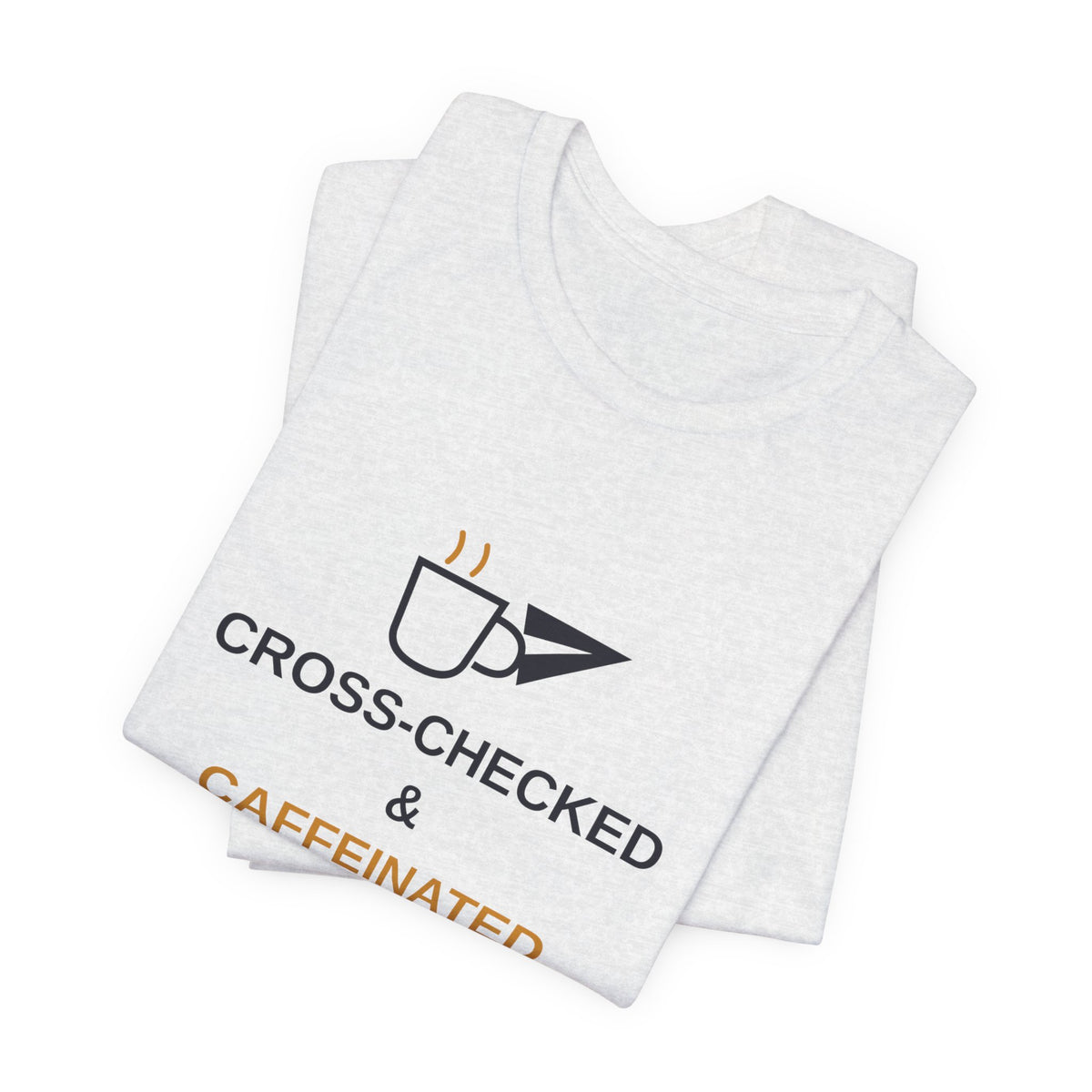 Cross-Checked and Caffeinated Tee — Aviation-Inspired Coffee Shirt