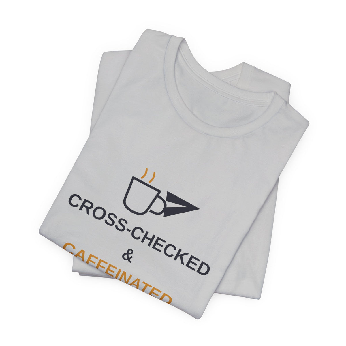 Cross-Checked and Caffeinated Tee — Aviation-Inspired Coffee Shirt
