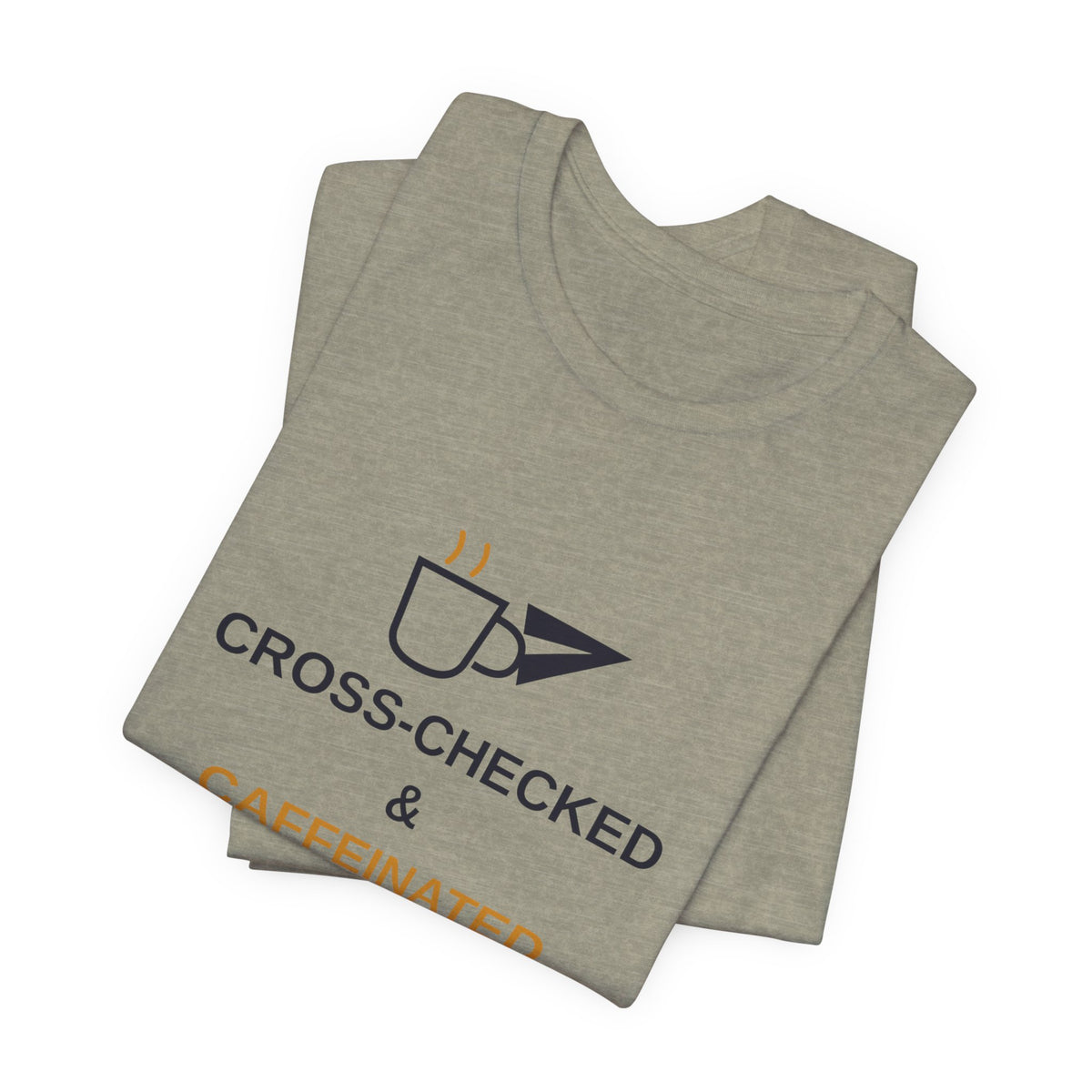 Cross-Checked and Caffeinated Tee — Aviation-Inspired Coffee Shirt