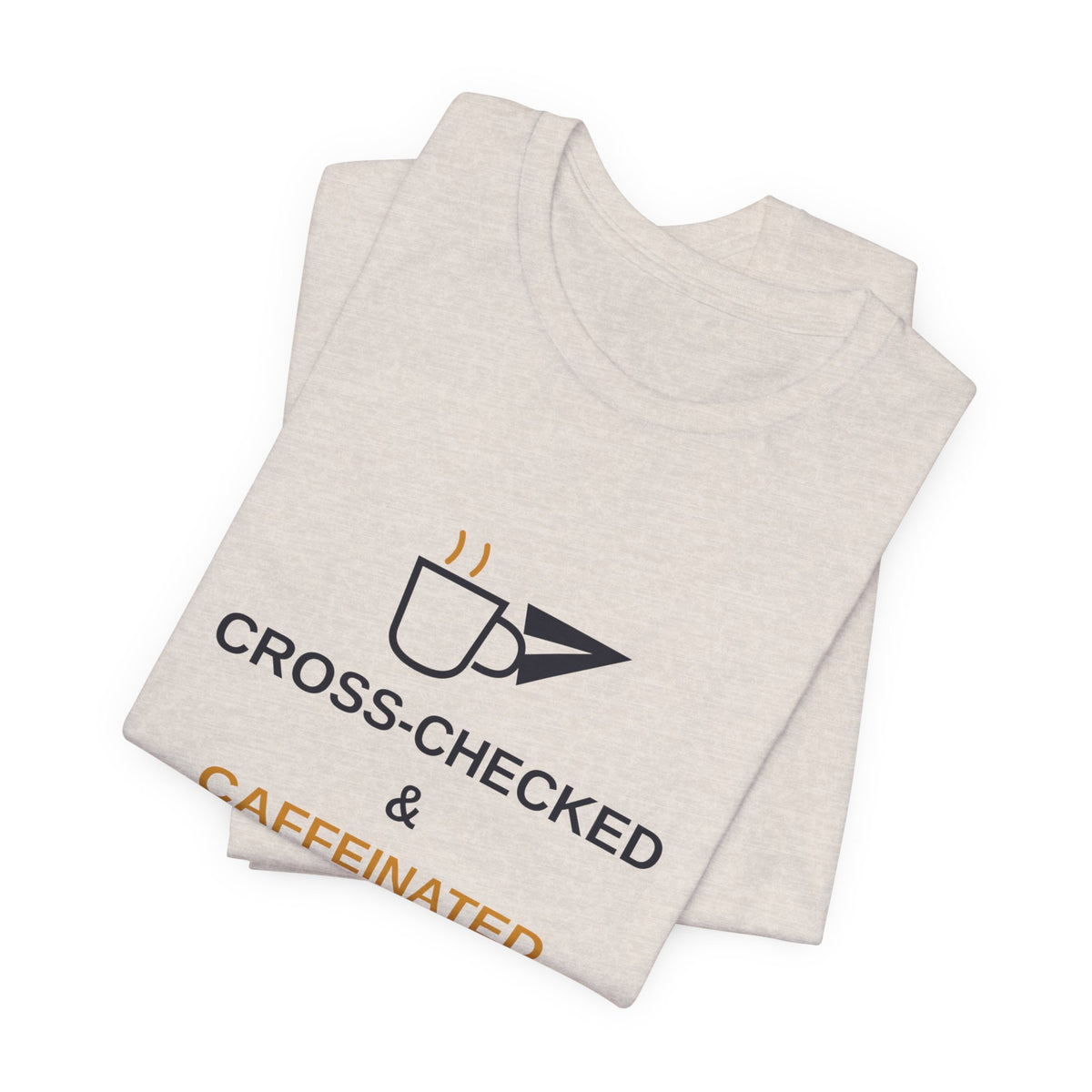 Cross-Checked and Caffeinated Tee — Aviation-Inspired Coffee Shirt